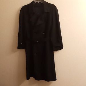 VINTAGE diBenedello Matrix Goth Pure Wool Office Career  Size L Black Color